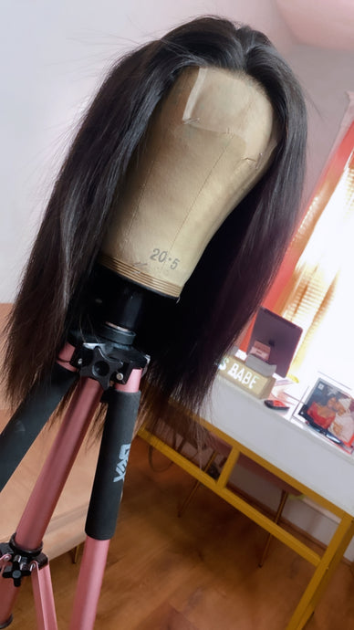 12” 4x4 Transparent 150% Density Wig